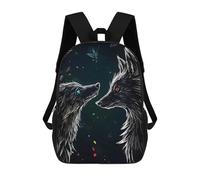 sinyumoney Wolf Couple Digital Art Mochilas Escolares Mochilas Informales Mochilas De Día Bolsa Escolar Para Trabajo Y Viajes Para El Campus Viajes Al Aire Libre Deportes 17inch