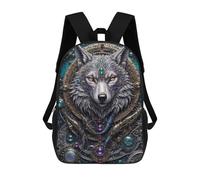 sinyumoney Wolf Engine Portrait Mochilas Infantiles Impresas En 3D De 17 Pulgadas. Mochila Escolar Informal Impresa En 3D Para Niños De Primaria Y Secundaria.