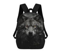 sinyumoney Wolf Eyes Glare Mochila Escolar De Moda Para Estudiantes, Adecuada Para Niños Y Niñas, Mochila Informal Para Viajes Al Aire Libre, Esencial Para El Día A Día 17inch