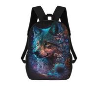 sinyumoney Wolf Fantasy Art Print-3 Mochila Escolar Impresa En 3D 17inch Mochilas De Moda Para Niños, Mochilas Escolares Para Niños De Primaria Y Secundaria