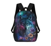 sinyumoney Wolf Fantasy Art Print Mochilas Infantiles Impresas En 3D De 17 Pulgadas. Mochila Escolar Informal Impresa En 3D Para Niños De Primaria Y Secundaria.