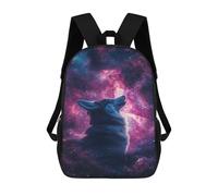 sinyumoney Wolf Howling at Galaxy Mochila Escolar Ligera Mochila Escolar De Día Mochila Para Libros Para La Universidad Para Acampar Aventuras Al Aire Libre Y Viajes Diarios 17inch