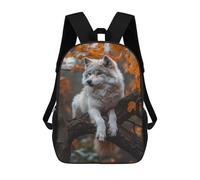sinyumoney Wolf in Autumn Tree Mochila Escolar Impresa En 3D 17inch Mochila Escolar Infantil Mochilas De Viaje Mochila Informal De Moda Para Niños Y Estudiantes