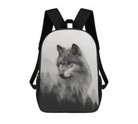 sinyumoney Wolf in Forest Meme Mochilas De 17 Pulgadas Para Niños, Mochilas Escolares Impresas En 3D Para Estudiantes De Primaria Y Secundaria, Para Niños Y Niñas.