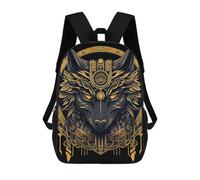 sinyumoney Wolf in Japanese Art 1 Mochilas Infantiles Impresas En 3D De 17 Pulgadas. Mochila Escolar Informal Impresa En 3D Para Niños De Primaria Y Secundaria.