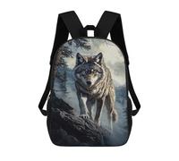 sinyumoney Wolf in Mountain Landscape Mochila Escolar Impresa En 3D 17inch Mochilas De Moda Para Niños, Mochilas Escolares Para Niños De Primaria Y Secundaria