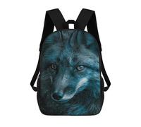 sinyumoney Wolf in Space Mystical Night Mochila Escolar, De Negocios, Para Portátil, Unisex, Informal, Para Adolescentes, Chicas, Chicos, Mujeres Y Hombres 17inch