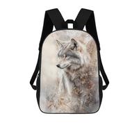 sinyumoney Wolf in The Wild Mochila Escolar, Mochila Para Portátil, Mochila Unisex Informal Para La Escuela/trabajo/viajes 17inch