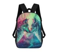 sinyumoney Wolf Love Aurora Mochila Escolar Ligera Para Aeropuerto Y Universidad Para Estudiantes. Mochila Para La Escuela/trabajo/viajes 17inch