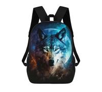 sinyumoney Wolf Mochila Escolar Para Niños, Mochila Escolar Impresa En 3D Para Estudiantes De Primaria Y Secundaria 17inch
