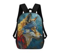 sinyumoney Wolf Mochila Infantil Con Impresión 3D, Mochila Escolar Para Niños, Mochila Informal Divertida Para Niños Y Adolescentes 17inch