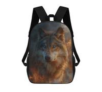 sinyumoney Wolf Moonlit Night 17inch Mochilas Escolares Impresas En 3D, Mochilas Escolares De Moda Para Niños De Primaria Y Secundaria