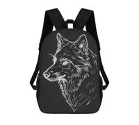 sinyumoney Wolf Neon Animal Mochila Escolar Para Niños Y Niñas, Mochila Informal De Viaje, Mochila De Gran Capacidad Para El Día A Día 17inch