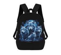 sinyumoney Wolf Pack Mochila Escolar Secundaria Informal Para Viajes, Bolsos Escolares Para Adolescentes, Chicas, Chicos, Mujeres Y Hombres 17inch