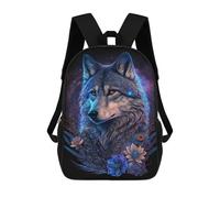 sinyumoney Wolf Spirit Art Print-3 Mochila Escolar Informal Para El Día A Día, Para La Escuela, El Trabajo Y Los Viajes Para Hombres, Mujeres Y Adolescentes. 17inch