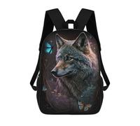 sinyumoney Wolf Spirit Fantasy Art Mochila De Negocios Para Portátil, Mochila Unisex Informal Para Niñas, Niños Y Adolescentes 17inch