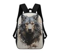 sinyumoney Wolf Spirit Painting Mochila Mochila Informal Para El Día A Día, Para La Escuela, El Trabajo, Viajes, Camping, Aventuras Al Aire Libre Y Viajes Diarios 17inch