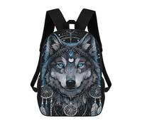 sinyumoney Wolf Spirit Totem Art Print Mochilas Infantiles Mochila Escolar Impresa En 3D Para Niños Mochilas De Viaje Bolsas Para Libros Para Niños 17inch Mochila Escolar
