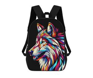 sinyumoney Wolf Wpap Colorful Mochila Con Bolsillo Mochilas Impresas En 3D, Mochilas De Viaje, Mochilas Para Libros, Mochila Escolar Para Niños 17inch