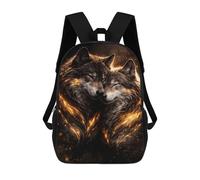 sinyumoney Wolves Couple - Luxury Animal Wall Art - Romantic Gift Decor Mochila Escolar Ligera Para Aeropuerto, Estudiantes Universitarios, Niñas, Niños Y Adolescentes 17inch