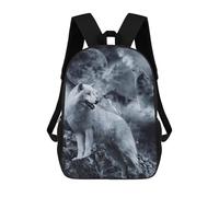 sinyumoney Wolves Mochilas Impresas En 3D Para Niños 17inch Mochilas De Moda Informales Para El Día A Día, Bolsas De Viaje, Mochilas Informales Para Exteriores Para Niños Y Niñas