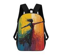 sinyumoney Woman in Motion Mochila Infantil, Mochila Escolar Infantil, Mochilas Escolares Impresas En 3D Para Niños Y Estudiantes Adolescentes 17inch