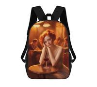 sinyumoney Woman Seated at A Table Mochila De Negocios Resistente Para Portátil Para La Escuela/trabajo/viajes 17inch