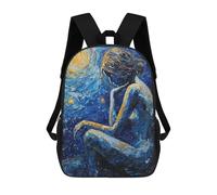 sinyumoney Woman Under Starry Sky Mochila Infantil, Mochila Escolar Infantil, Mochilas Escolares Impresas En 3D Para Niños Y Estudiantes Adolescentes 17inch