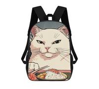 sinyumoney Woman Yelling at Cat Mochila Escolar Impermeable Para Ordenador, Ideal Para El Campus, Actividades Al Aire Libre, Viajes Y Deportes 17inch