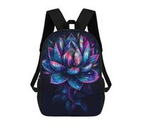 sinyumoney Wonderful Lotus Flower Mochila Infantil, Mochila Escolar Para Niños Y Adolescentes, Mochila De Viaje, Mochila Escolar, Mochila Para Libros 17inch