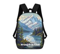 sinyumoney Wrangell-St. Elias National Park Alaska Mochila Infantil, Mochila Escolar Infantil, Mochilas Escolares Impresas En 3D Para Niños Y Estudiantes Adolescentes 17inch