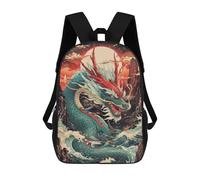 sinyumoney Wrath Of Sea Dragons Mochila Escolar, De Negocios, Resistente, Para Portátil, Para Camping, Aventuras Al Aire Libre Y Viajes Diarios 17inch