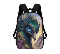sinyumoney Xmas Pig for Kids Mochila infantil para niñas y niños, mochila, mochila de día, escuela primaria, perfecta para regreso a la escuela o deportes, regalo y viajes, Peacock Fantasy Fiction, 17