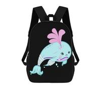 sinyumoney Yami Kawaii Pastel Whale Mochila Ligera Informal Para El Día A Día, Ideal Para La Escuela, Viajes, Trabajo Y Uso Diario 17inch