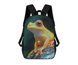 sinyumoney Yellow Frog with Red Eyes Mochila Escolar Para Secundaria Y Preparatoria. Mochila Informal Para Hombres, Mujeres Y Adolescentes. 17inch