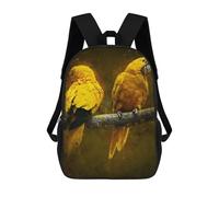 sinyumoney Yellow Parrot Mochila Escolar Resistente Al Agua Para Computadora, Ideal Para Campus, Actividades Al Aire Libre, Viajes Y Deportes 17inch