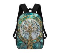 sinyumoney Yggdrasil Tree of Life Mochila Escolar Infantil Impresa En 3D Para Niños, Mochila De Viaje De Alta Capacidad, Bolsas Para Libros, Mochila Escolar Infantil 17inch