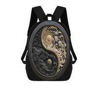 sinyumoney Yin And Yang Poster Mochila Escolar Mochilas Escolares Para Niñas Y Niños Mochila Con Bolsillo Mochila Escolar De Moda Para Niños 17inch