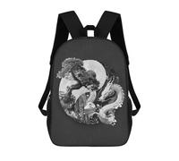 sinyumoney Yin Yang Bonsai Dragon Mochila Escolar De Moda Para Estudiantes, Adecuada Para Niños Y Niñas, Mochila Informal Para Viajes Al Aire Libre, Esencial Para El Día A Día 17inch