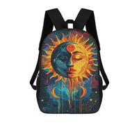 sinyumoney Yin-Yang Celestial Face Art Print Mochila Escolar De 17 Pulgadas Impresa En 3D Mochilas Infantiles Mochila Genial Impresa En 3D Para Niños De Primaria Y Secundaria
