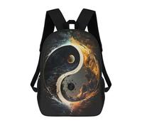 sinyumoney Yin Yang Sun And Moon Mochila Escolar Infantil Impresa En 3D Para Niños, Mochilas De Viaje, Bolsas Para Libros, Mochila Escolar Infantil 17inch