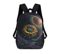 sinyumoney Yin-Yang Sunflower Galaxy Mochila Escolar Infantil Impresa En 3D Para Niños, Mochilas De Viaje, Bolsas Para Libros, Mochila Escolar Infantil 17inch