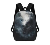 sinyumoney Yin Yang Wolves Mystic Pair Mochila Escolar, De Negocios, Para Portátil, Unisex, Informal, Para Adolescentes, Chicas, Chicos, Mujeres Y Hombres 17inch