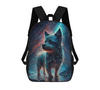 sinyumoney Yorkshire Terrier Dog Hip Mochila Escolar Infantil Impresa En 3D Para Niños, Mochilas De Viaje, Bolsas Para Libros Para Niños Estudiantes De Primaria 17inch