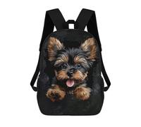 sinyumoney Yorkshire Terrier Mochilas Para Niños 17inch Mochila Escolar Mochila Escolar Impresa En 3D Para Niños De Primaria Y Secundaria