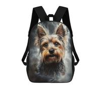 sinyumoney Yorkshire Terrier Portrait Mochila Escolar Infantil Impresa En 3D Para Niños, Mochilas De Viaje, Bolsas Para Libros Para Niños Estudiantes De Primaria 17inch