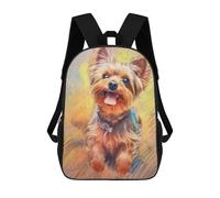sinyumoney Yorkshire Terrier Sketch Mochila Escolar Impresa En 3D Mochilas Informales Para Niños Mochila Escolar Impresa En 3D Para Niños De Primaria Y Secundaria 17inch