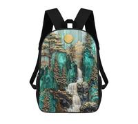 sinyumoney Yosemite Kintsugi Falls Mochila Infantil Para Niñas Y Niños, Mochila De Día, Escuela Primaria, Perfecta Para La Vuelta Al Cole O Educación Física, Regalos Y Viajes 17inch