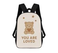 sinyumoney You Are Loved Teddy Bear Nursery Mochilas Para Niños 17inch Mochila Escolar Mochila Escolar Impresa En 3D Para Niños De Primaria Y Secundaria