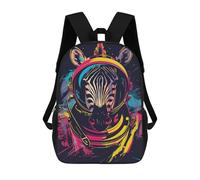sinyumoney Zebra Astronaut Space Adventure Mochila De Negocios Para Portátil, Mochila Unisex Informal Para Niñas, Niños Y Adolescentes 17inch